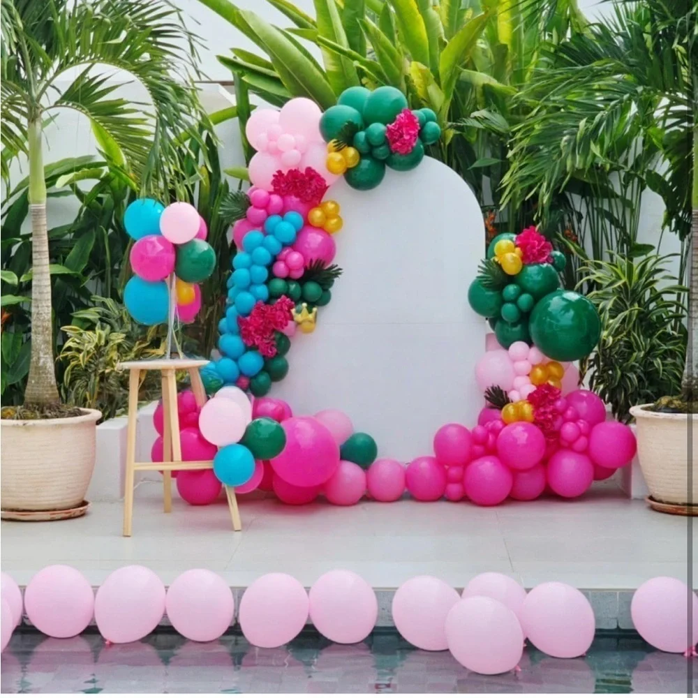 Tropical themed balloon arch kit
